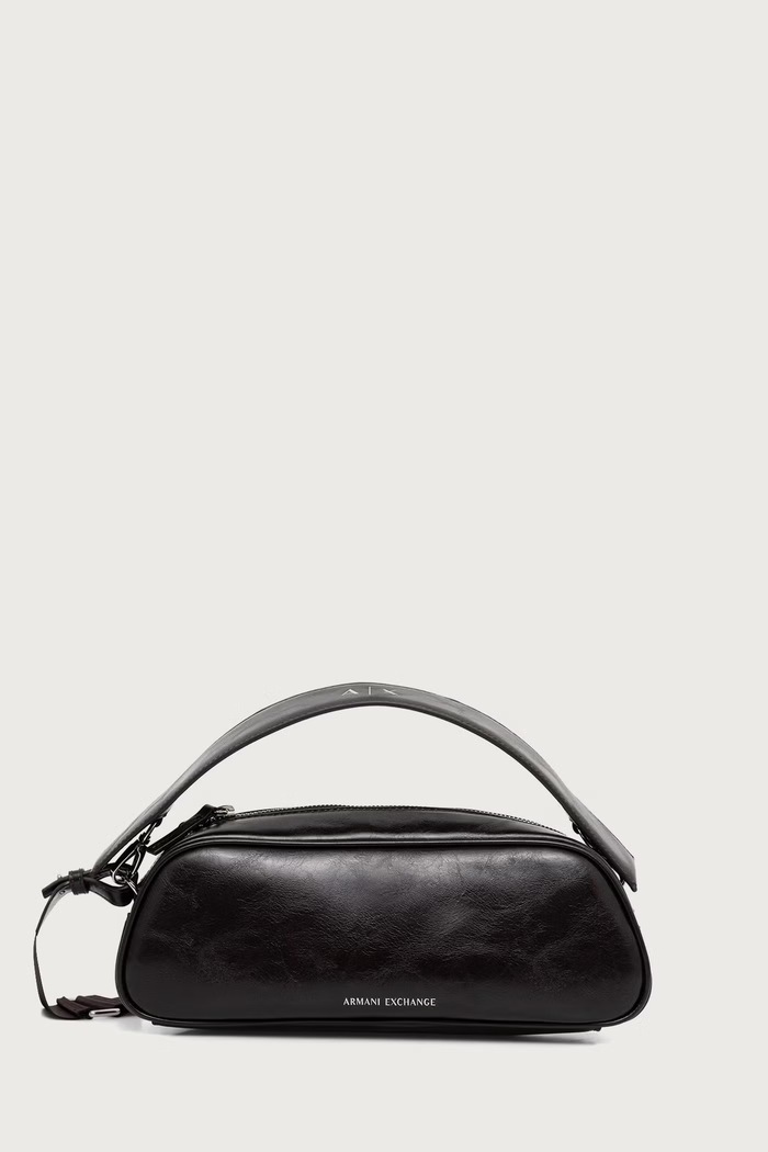 Armani Exchange Torebka crossbody damska z imitacji skóry brązowy XW003024.AF26574