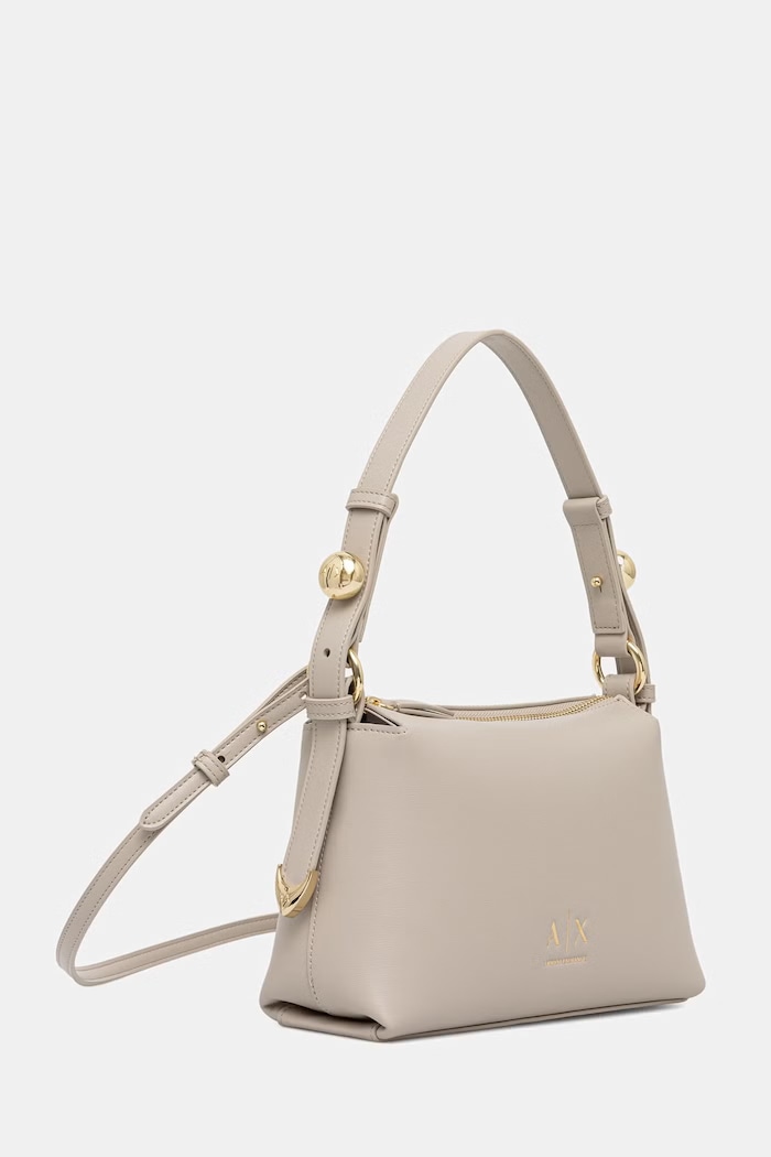 Armani Exchange crossbody kabelka dámska z imitácie kože XW002990.AF26452 béžová AW26