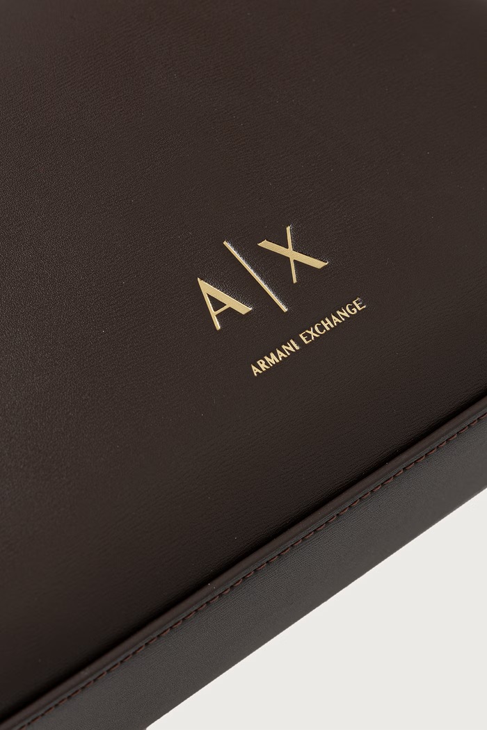 Torebka crossbody damska z imitacji skóry Armani Exchange XW002990.AF26452 brązowy