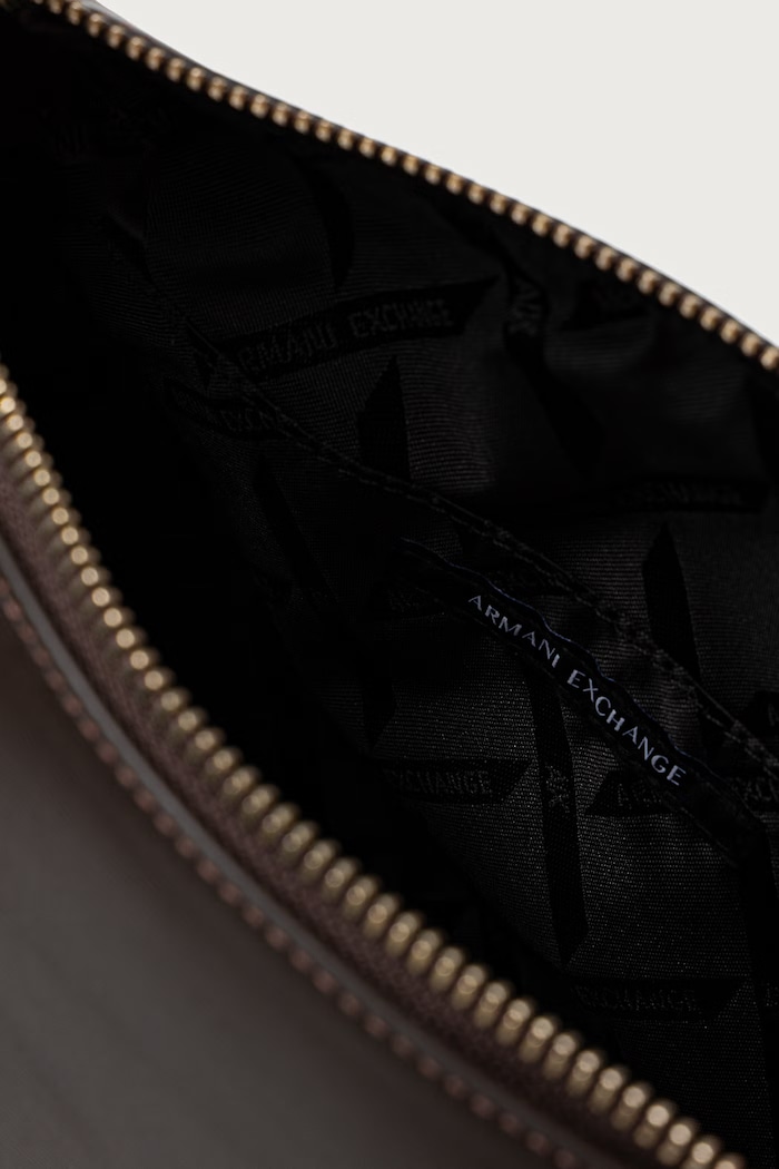 Torebka crossbody damska z imitacji skóry Armani Exchange brązowy XW002990.AF26452
