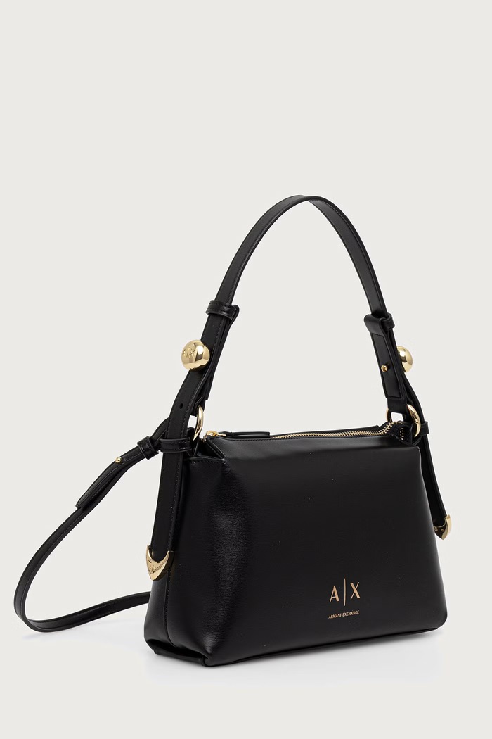 Armani Exchange geantă crossbody pentru femei cu imitație de piele XW002990.AF26452 negru AW26