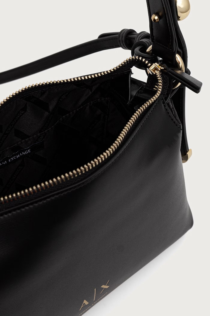 Torebka crossbody damska z imitacji skóry Armani Exchange czarny XW002990.AF26452