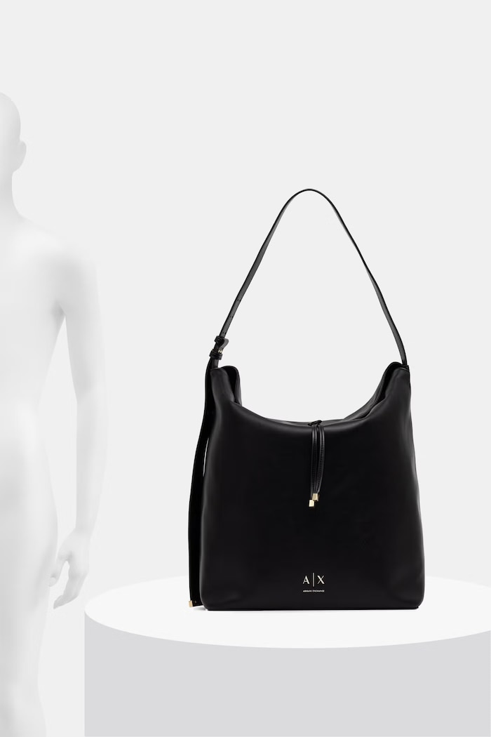 Armani Exchange сумочка hobo жіноча зі штучної шкіри XW002989.AF19902 чорний