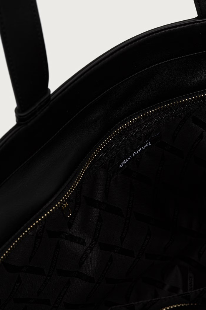 Kabelka typu shopper dámska z imitácie kože Armani Exchange XW002988.AF19902 čierna