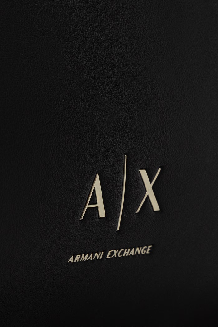 Kabelka typu shopper dámska z imitácie kože Armani Exchange čierna XW002988.AF19902