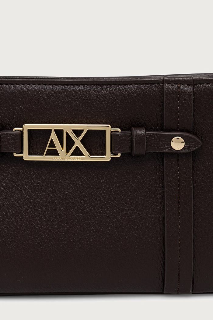 Torebka damska z imitacji skóry Armani Exchange XW002985.AF15632 brązowy