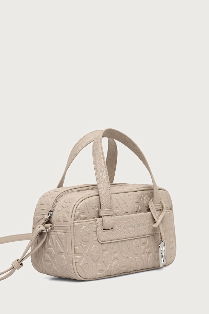 Armani Exchange baguette torbica za žene od imitacije kože XW002984.AF15774 bež AW26