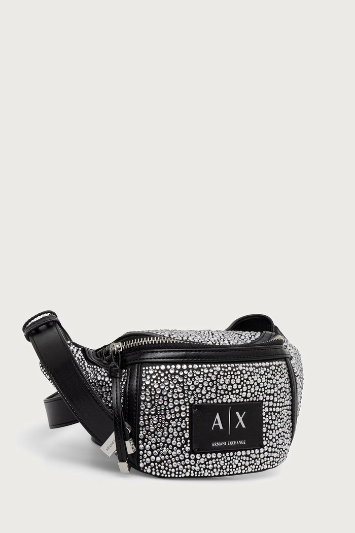 Armani Exchange Nerka damska z imitacji skóry XW002655.AF27000 czarny AW26