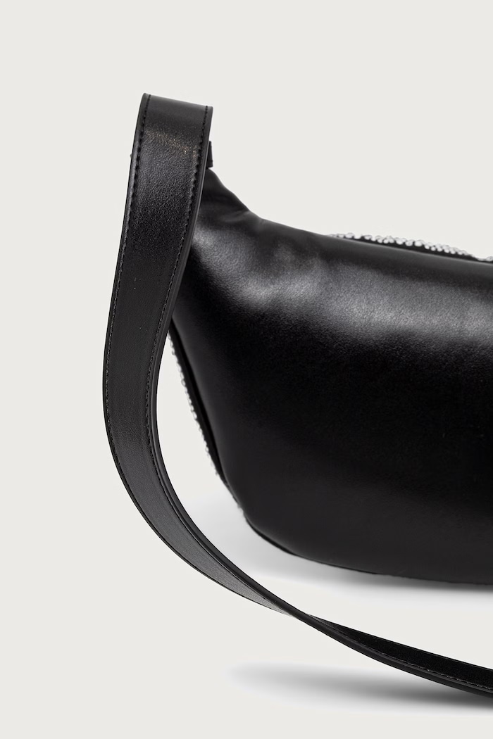 Nerka damska z imitacji skóry Armani Exchange XW002655.AF27000 czarny