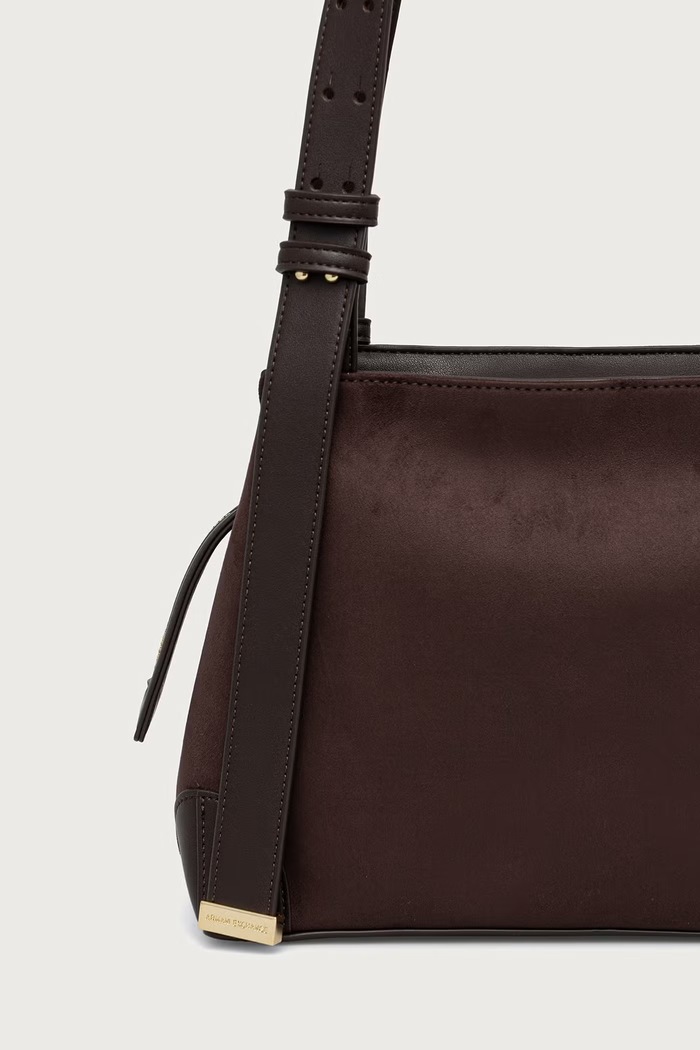 Akcesoria Armani Exchange Torebka shopper damska z imitacji zamszu XW002604.AF22666 brązowy