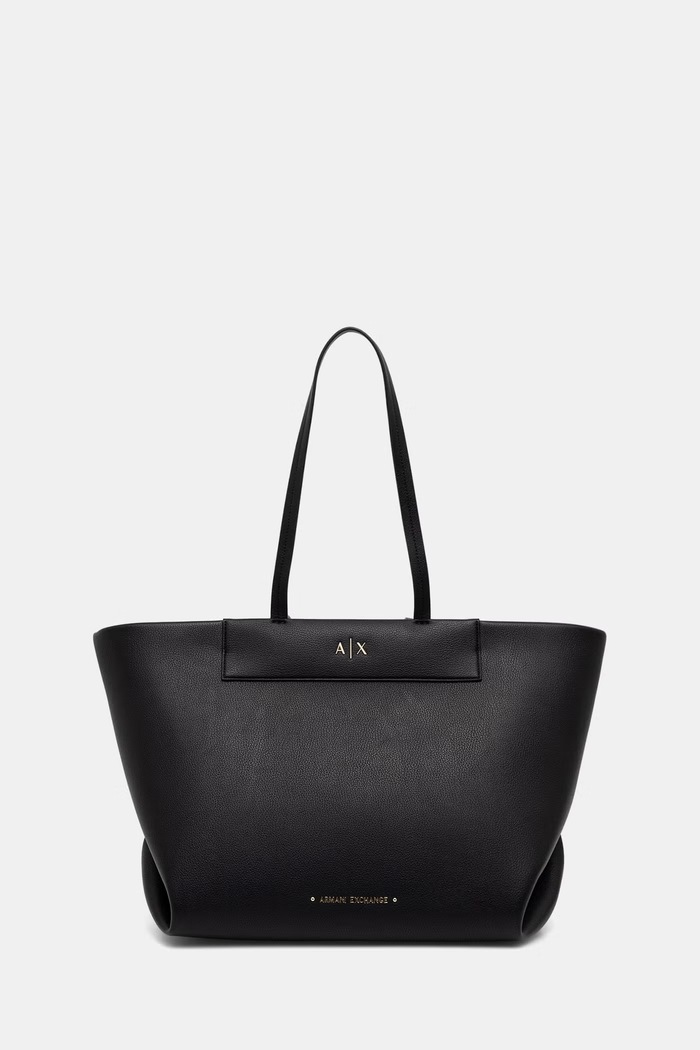 Armani Exchange shopper torba za žene od imitacije kože crna XW001548.AF26447