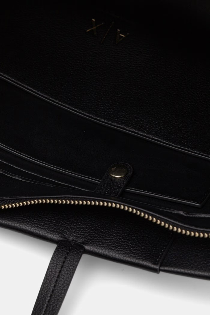 Armani Exchange shopper torba za žene od imitacije kože XW001548.AF26447 crna