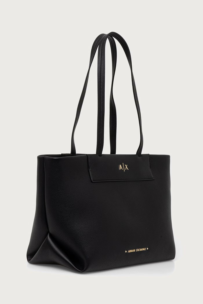 Armani Exchange сумка-тоут жіноча зі штучної шкіри XW001538.AF26447 чорний AW26