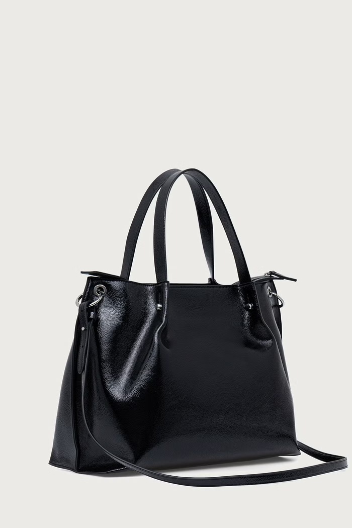 Аксесоари Armani Exchange шопинг чанта дамска от имитация на кожа XW001211.AF26451 черен