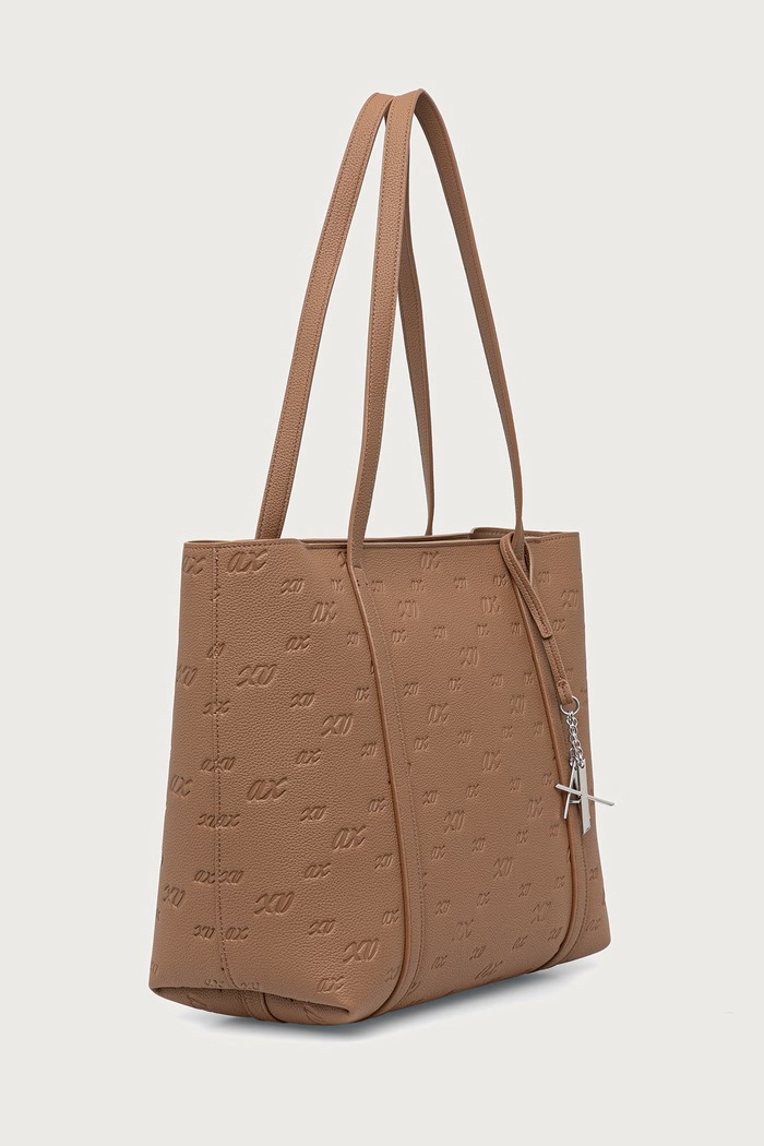 Armani Exchange шопинг чанта дамска от имитация на кожа XW001199.AF26969 кафяв AW26