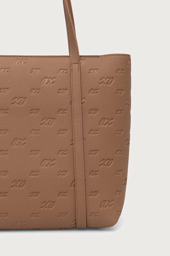 Аксесоари Armani Exchange шопинг чанта дамска от имитация на кожа XW001199.AF26969 кафяв