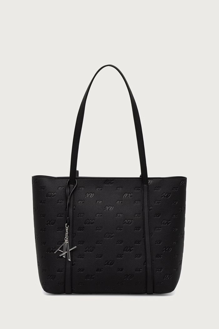Armani Exchange shopper torba za žene od imitacije kože crna XW001199.AF26969