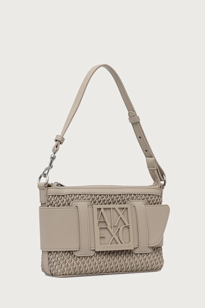 Armani Exchange Kabelka typu tote dámska z imitácie kože XW000921.AF26444 béžová AW26