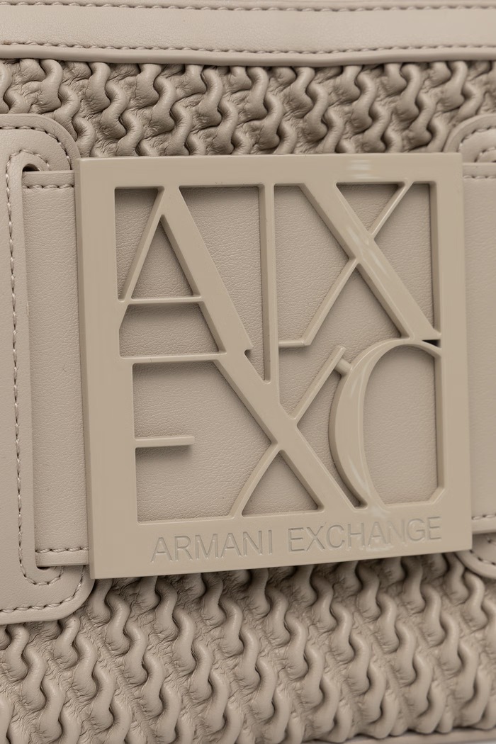 Kabelka typu tote dámska z imitácie kože Armani Exchange XW000921.AF26444 béžová