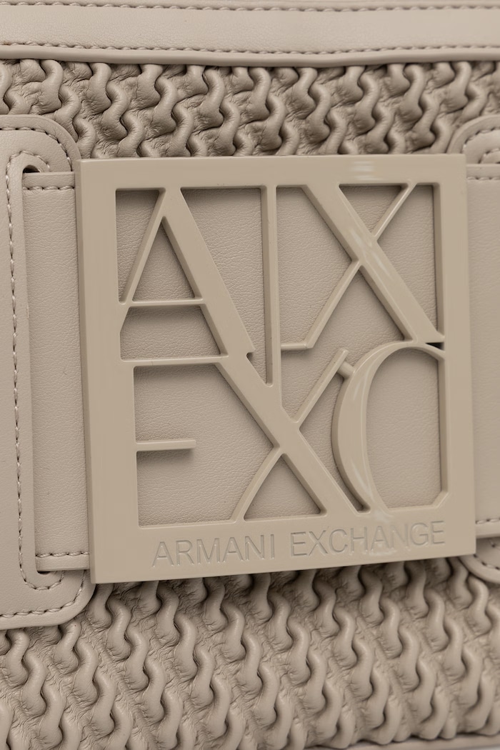 Kabelka typu tote dámska z imitácie kože Armani Exchange XW000921.AF26444 béžová