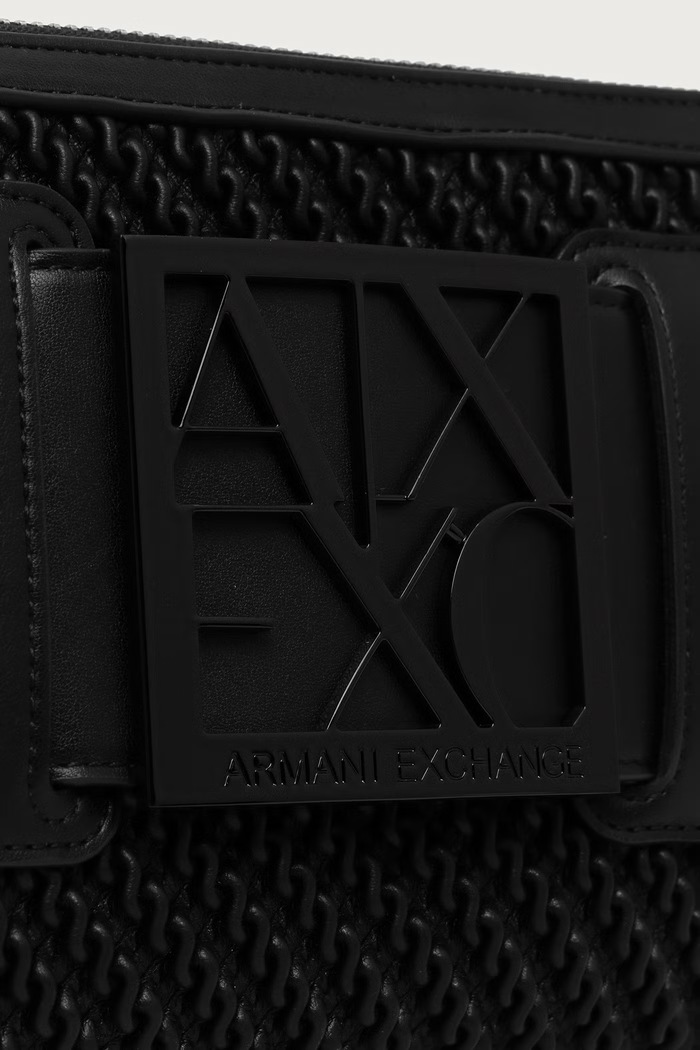 Kabelka typu tote dámska z imitácie kože Armani Exchange XW000921.AF26444 čierna