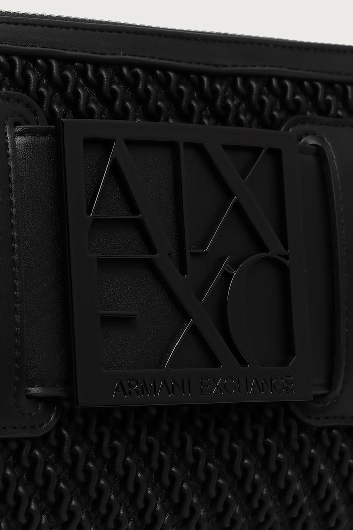 Kabelka typu tote dámska z imitácie kože Armani Exchange XW000921.AF26444 čierna