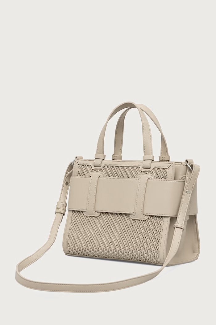 Akcesoria Armani Exchange Torebka crossbody damska z imitacji skóry XW000392.AF26444 beżowy