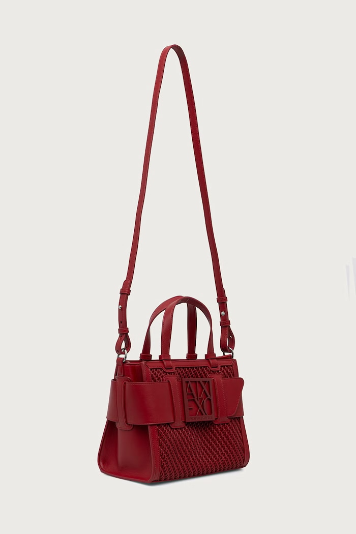 Armani Exchange Torebka crossbody damska z imitacji skóry XW000392.AF26444 czerwony AW26