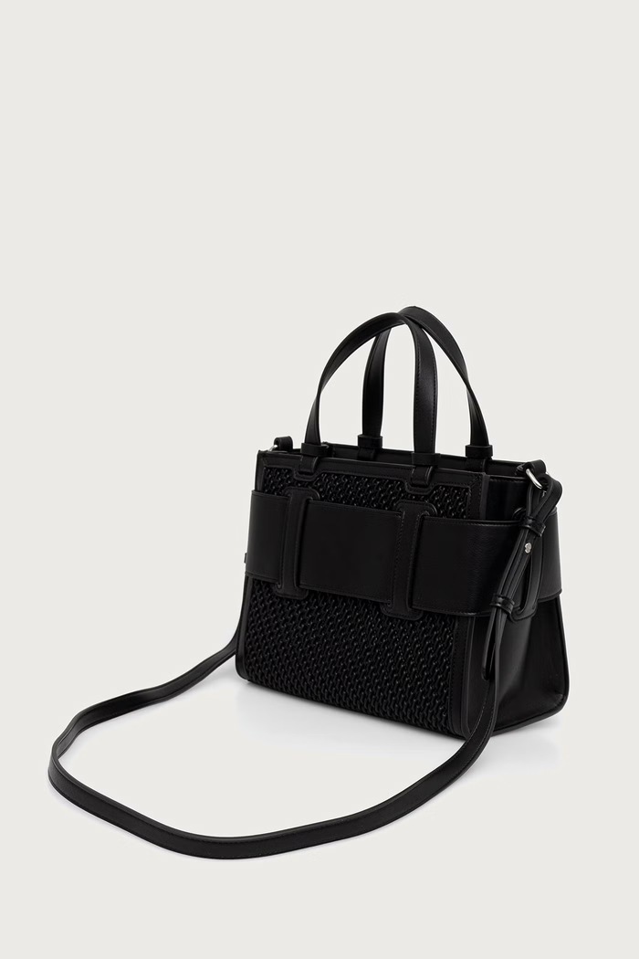 Dodaci Armani Exchange Crossbody torba za žene od imitacije kože XW000392.AF26444 crna