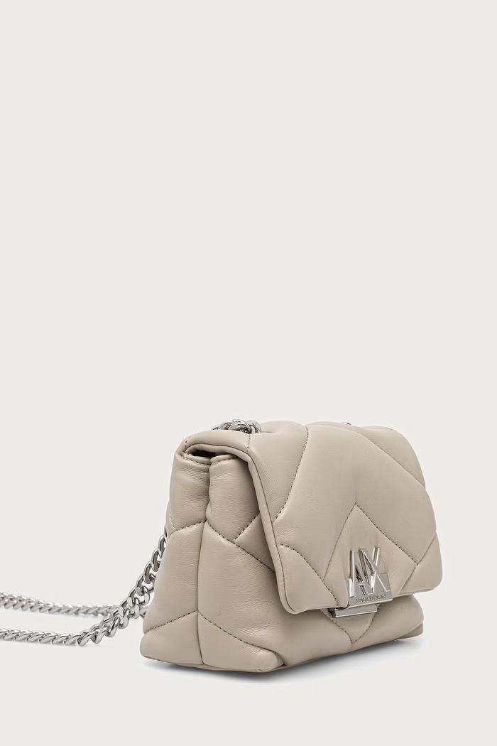 Armani Exchange crossbody kabelka dámska z imitácie kože XW000357.AF26568 béžová AW26