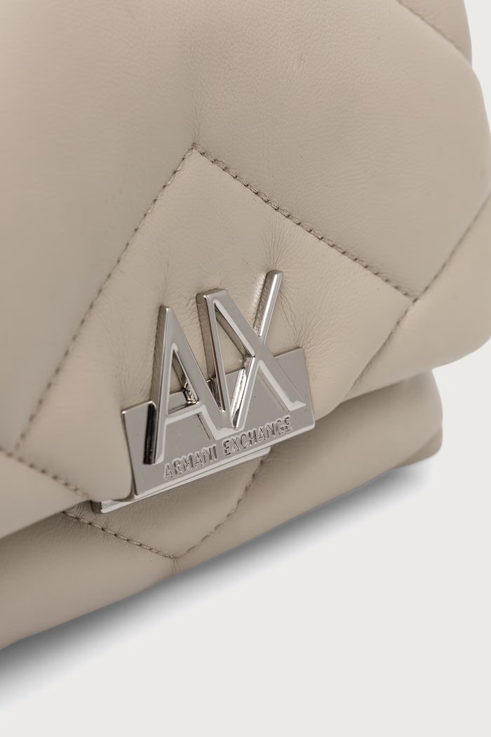 Armani Exchange crossbody kabelka dámska z imitácie kože béžová XW000357.AF26568