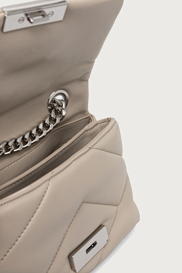 Armani Exchange crossbody kabelka dámska z imitácie kože XW000357.AF26568 béžová