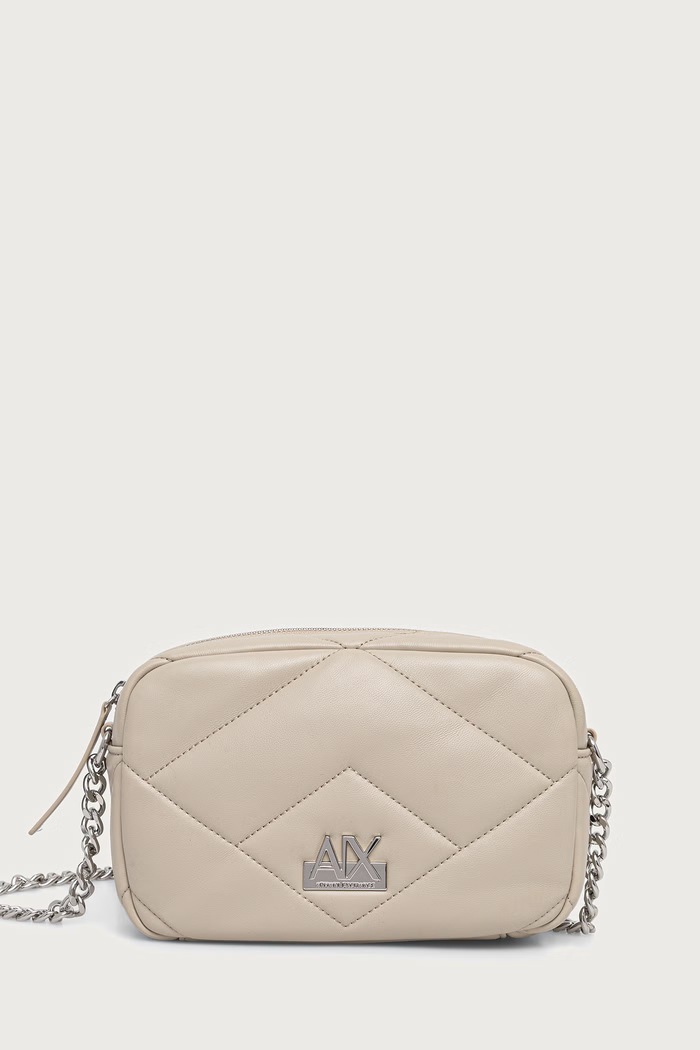 Armani Exchange чанта crossbody дамска от имитация на кожа бежов XW000356.AF26568