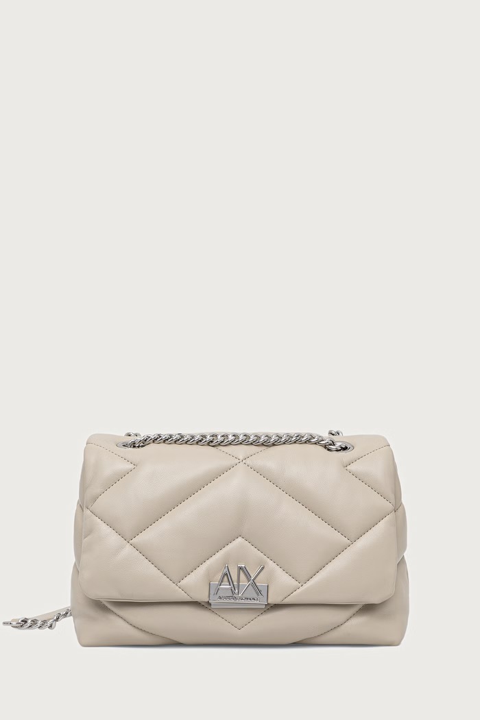 Armani Exchange Чанта crossbody дамска от имитация на кожа бежов XW000355.AF26568