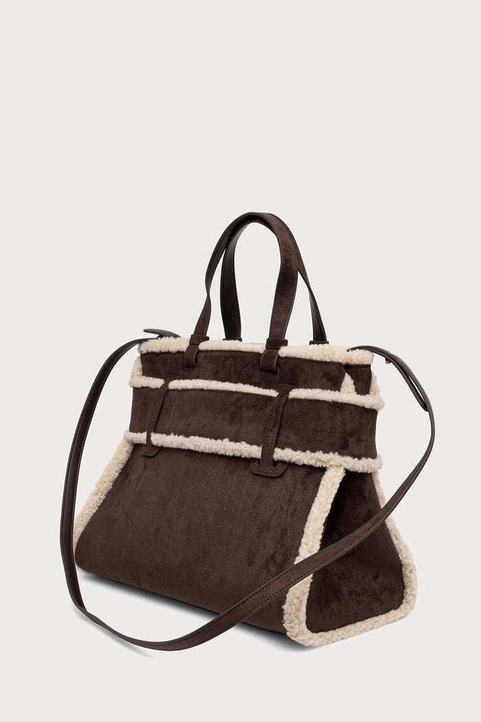 Dodaci Armani Exchange Crossbody torba za žene od imitacije brušene kože XW000285.AF26995 smeđa