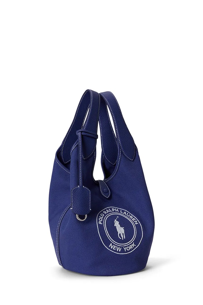 Akcesoria Polo Ralph Lauren torebka tote damska bawełniana 428P23827 niebieski