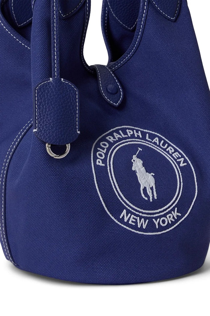 Polo Ralph Lauren torebka tote damska bawełniana niebieski 428P23827