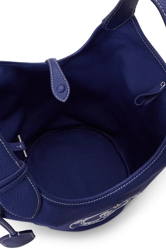 Polo Ralph Lauren torebka tote damska bawełniana 428P23827 niebieski