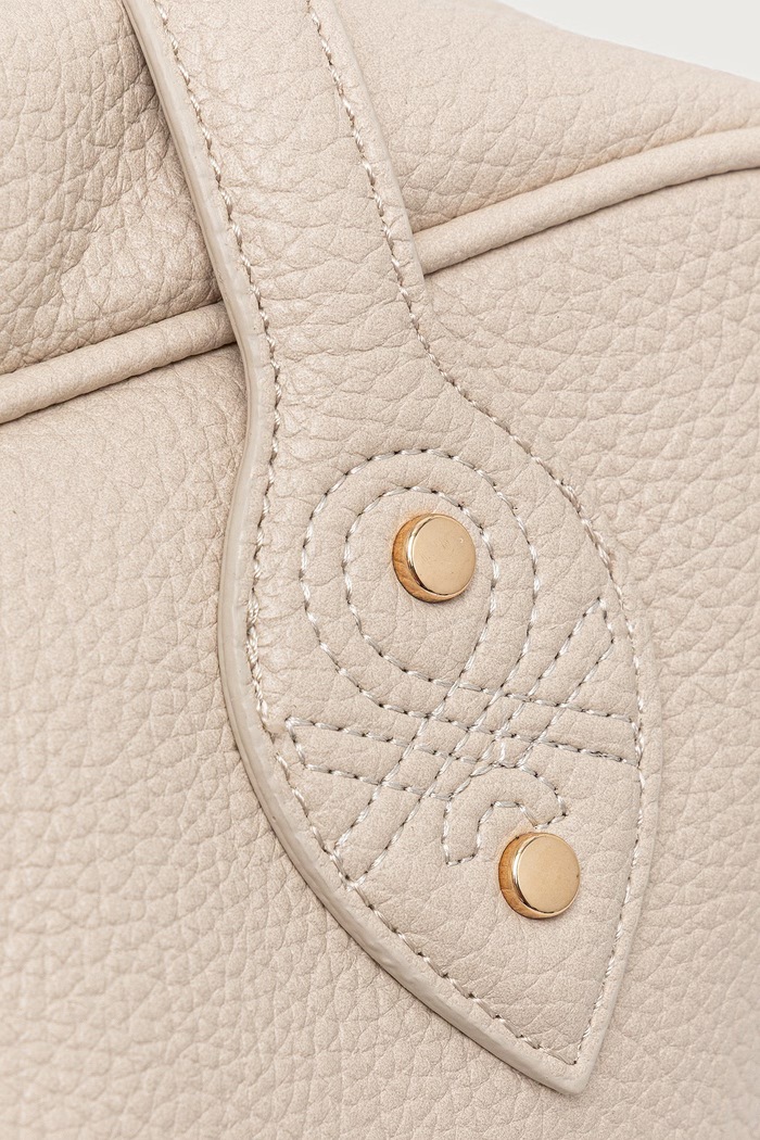 Torebka shopper damska z imitacji skóry United Colors of Benetton beżowy 641BVY03I