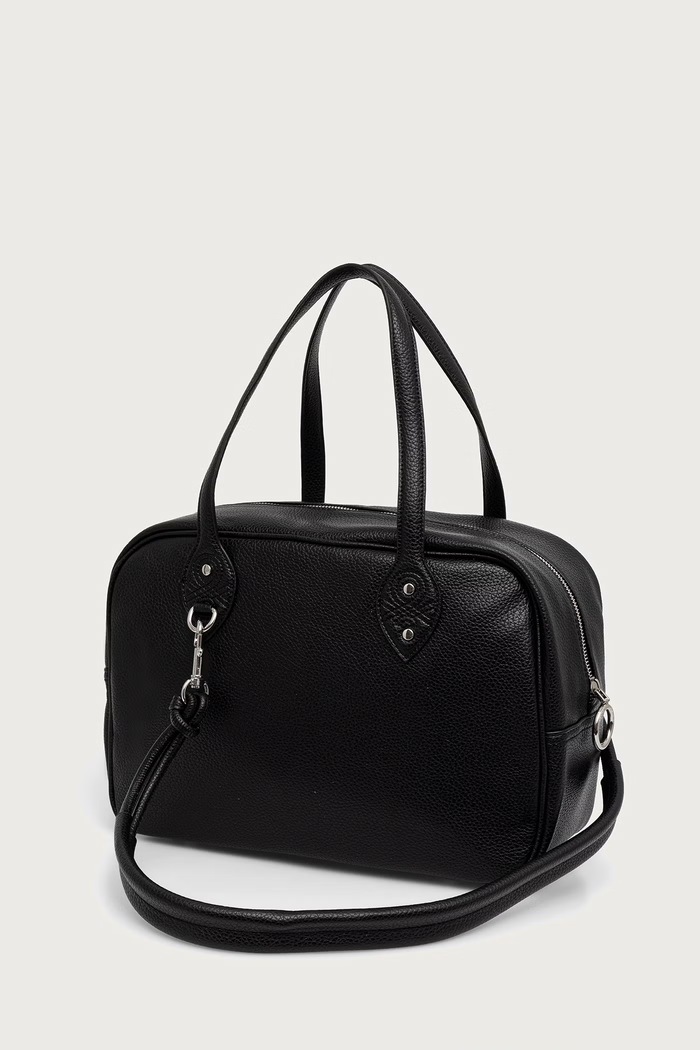 Akcesoria United Colors of Benetton Torebka shopper damska z imitacji skóry 641BVY03I czarny