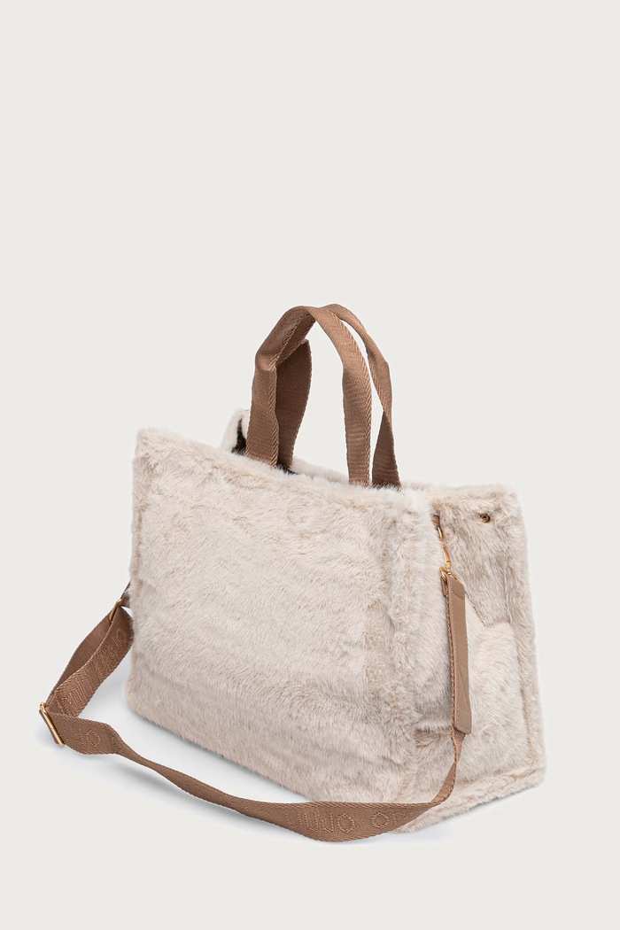 Akcesoria Liu Jo torebka shopper damska 2F6037.E0218 beżowy