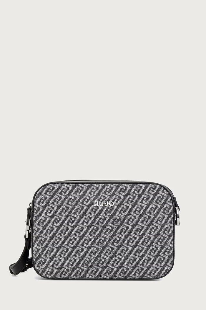 Liu Jo Torebka crossbody damska z bawełną szary AF6211.T703A