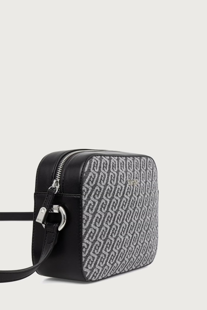 Liu Jo Torebka crossbody damska z bawełną AF6211.T703A szary AW26