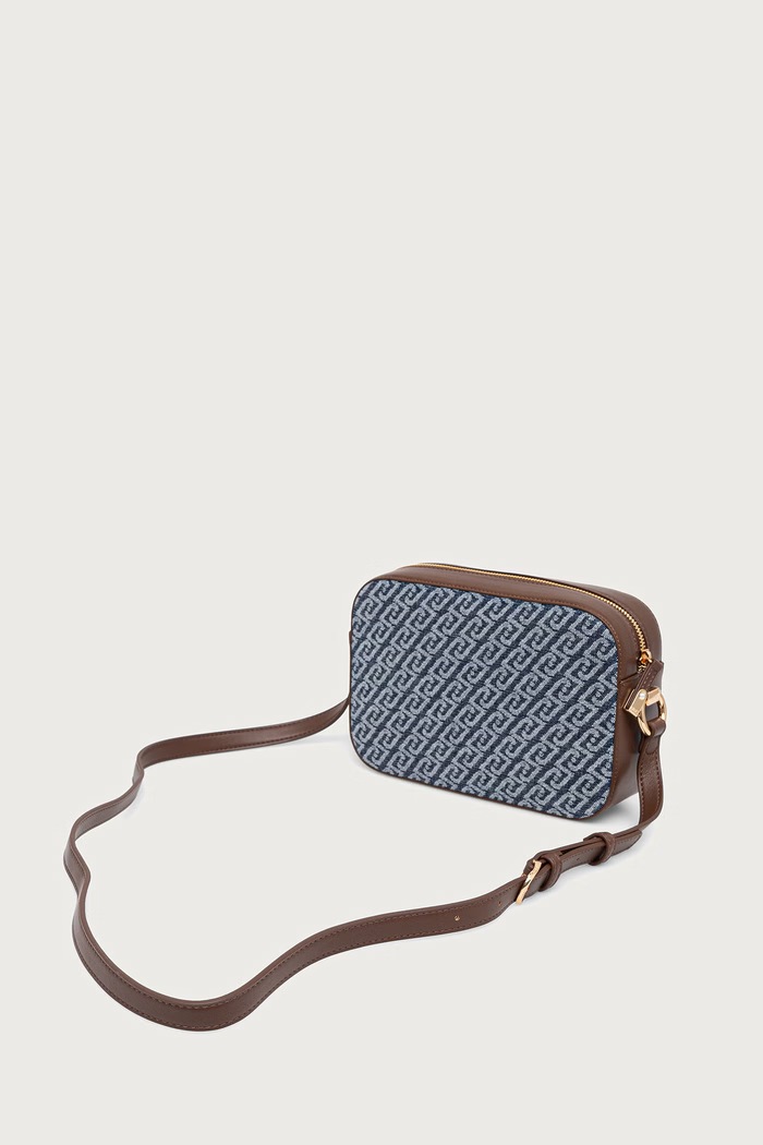 Akcesoria Liu Jo Torebka crossbody damska z bawełną AF6211.T703A granatowy