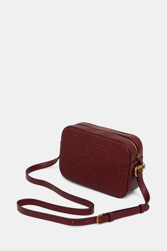 Akcesoria Liu Jo torebka crossbody damska z imitacji skóry AF6211.E1139 bordowy