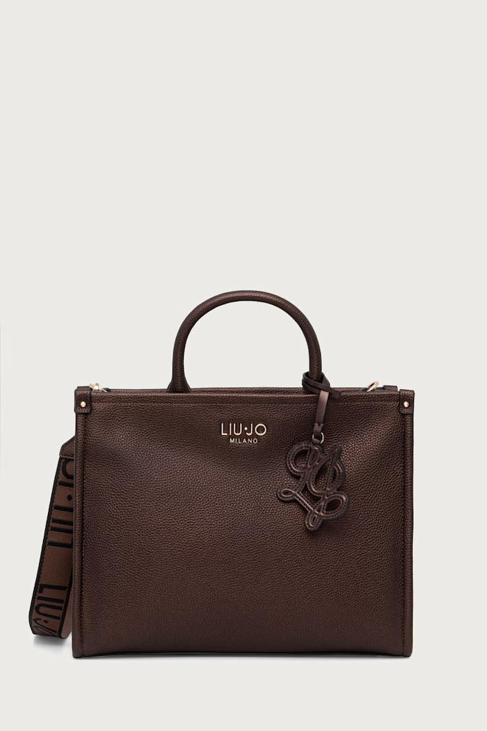 Liu Jo torebka tote damska z imitacji skóry brązowy AF6206.ES039