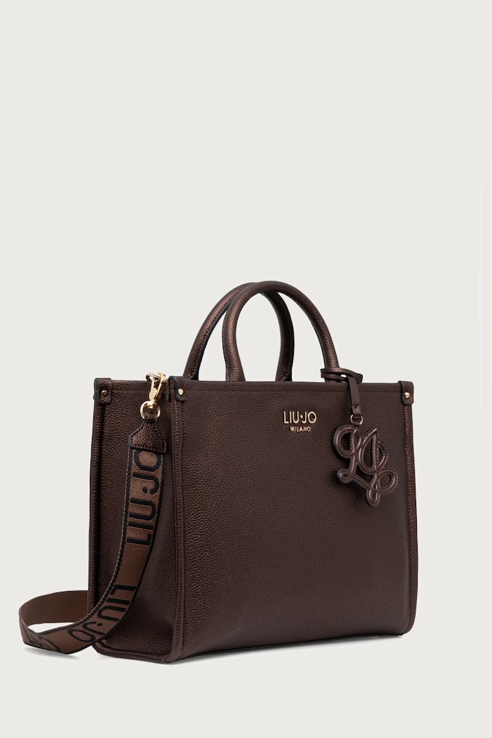 Liu Jo torebka tote damska z imitacji skóry AF6206.ES039 brązowy AW26