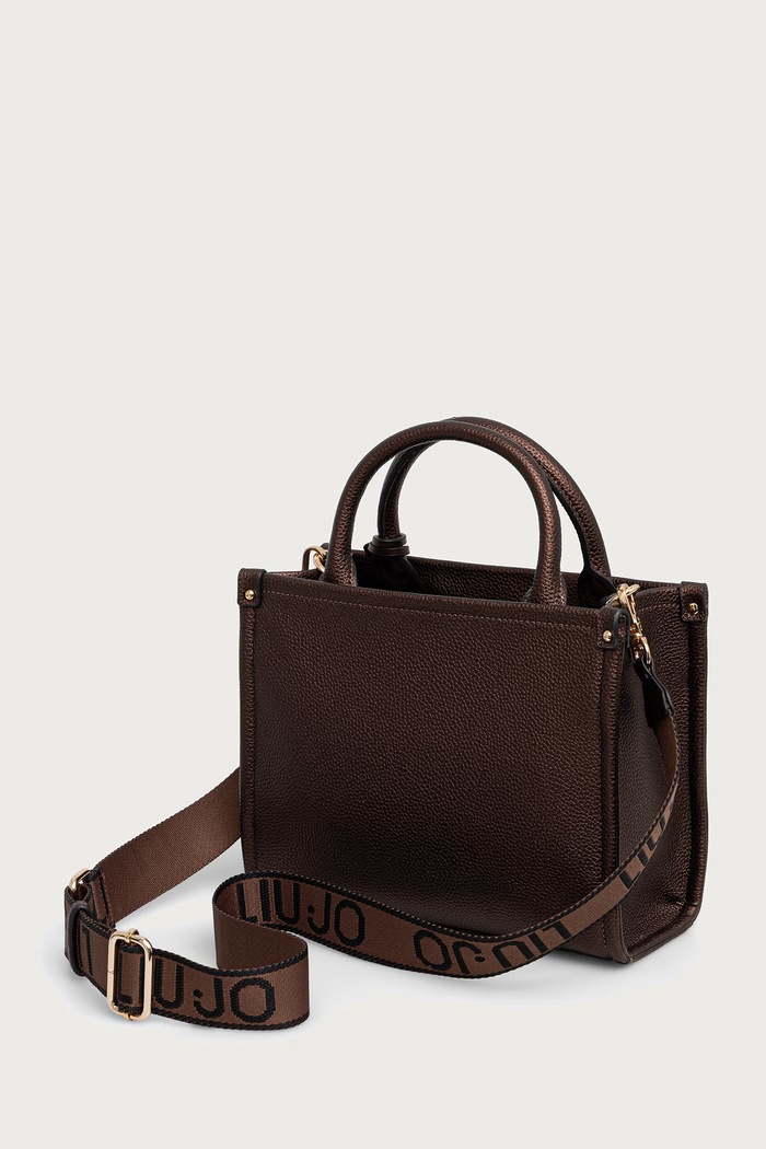 Akcesoria Liu Jo torebka crossbody damska z imitacji skóry AF6192.ES039 brązowy