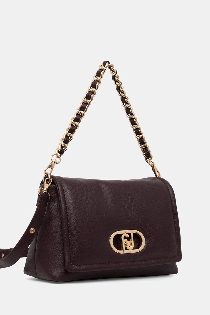 Liu Jo torebka crossbody damska z imitacji skóry AF6147.E1109 bordowy AW26