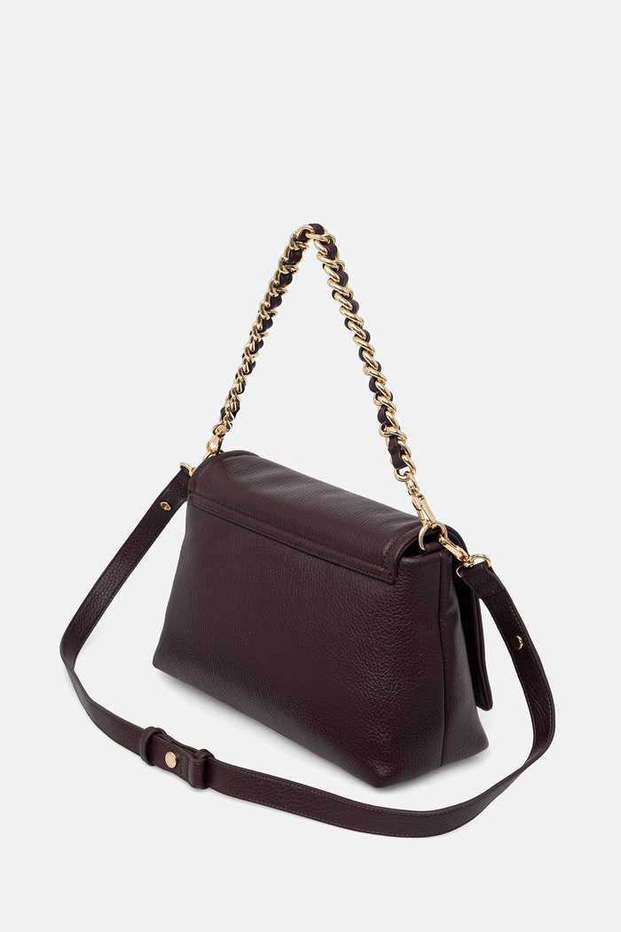 Akcesoria Liu Jo torebka crossbody damska z imitacji skóry AF6147.E1109 bordowy